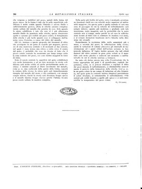 La metallurgia italiana rivista mensile