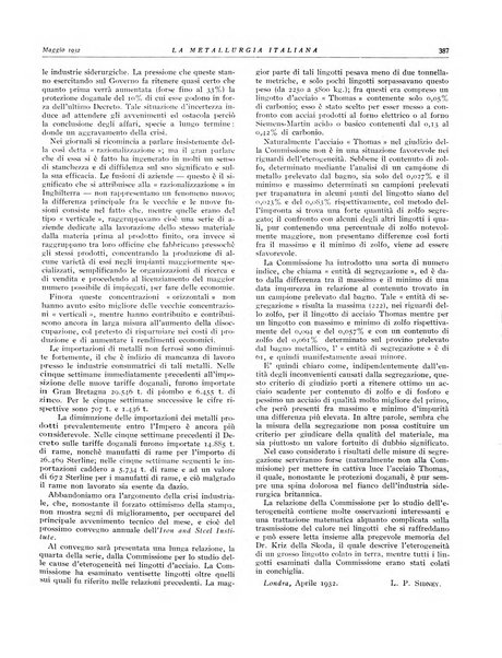 La metallurgia italiana rivista mensile