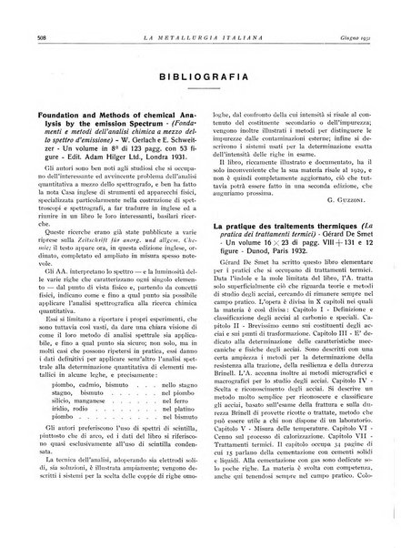 La metallurgia italiana rivista mensile