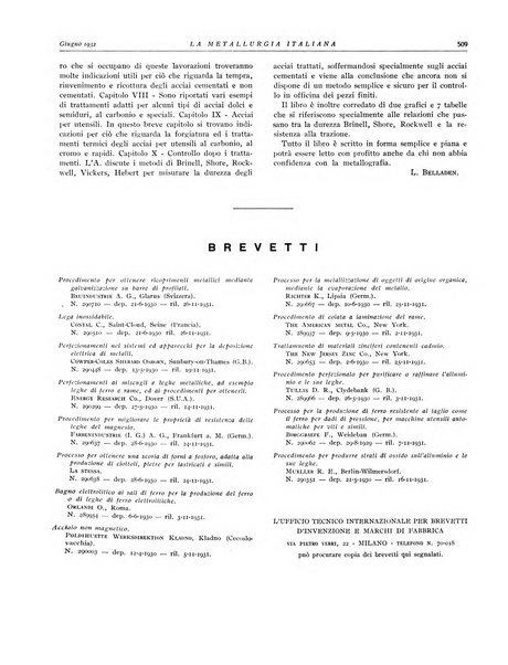 La metallurgia italiana rivista mensile