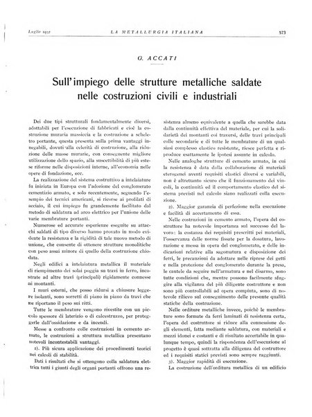 La metallurgia italiana rivista mensile