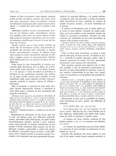 La metallurgia italiana rivista mensile