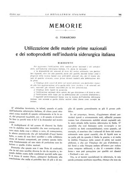 La metallurgia italiana rivista mensile