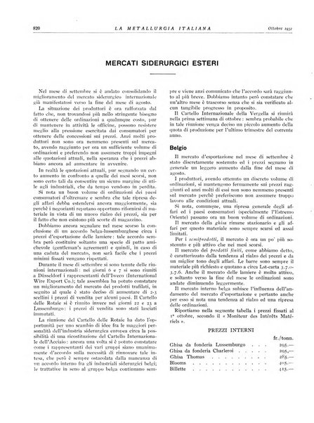 La metallurgia italiana rivista mensile