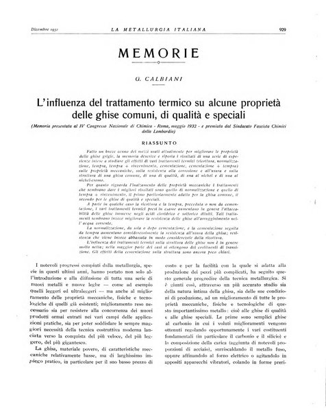 La metallurgia italiana rivista mensile