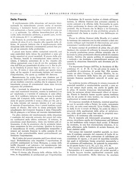 La metallurgia italiana rivista mensile