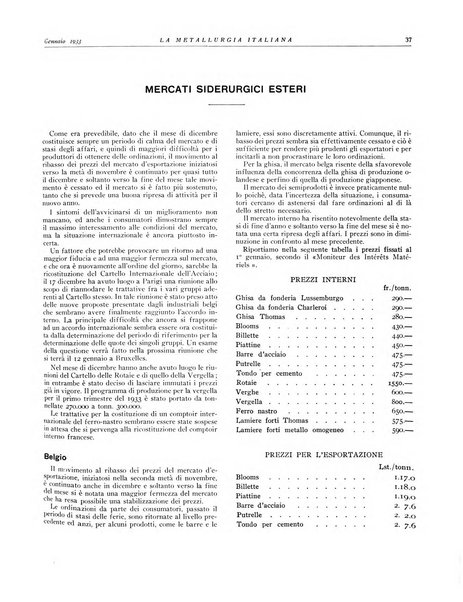 La metallurgia italiana rivista mensile