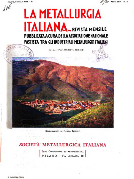 La metallurgia italiana rivista mensile