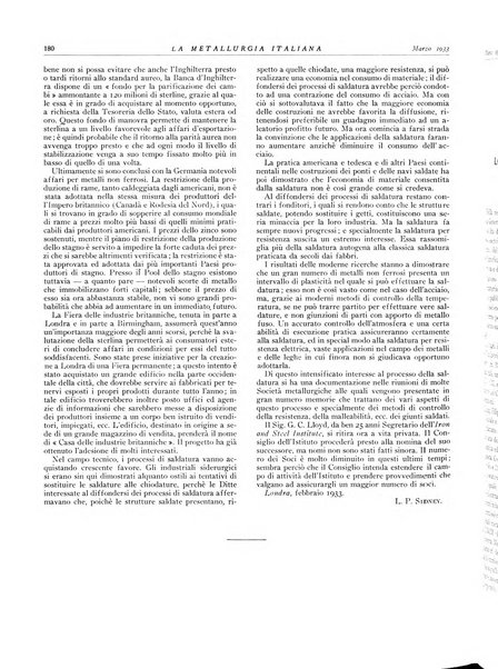 La metallurgia italiana rivista mensile