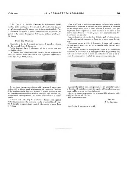 La metallurgia italiana rivista mensile