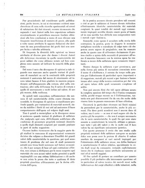 La metallurgia italiana rivista mensile