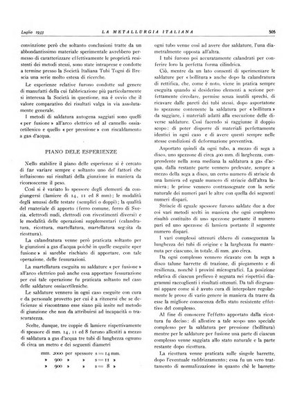 La metallurgia italiana rivista mensile