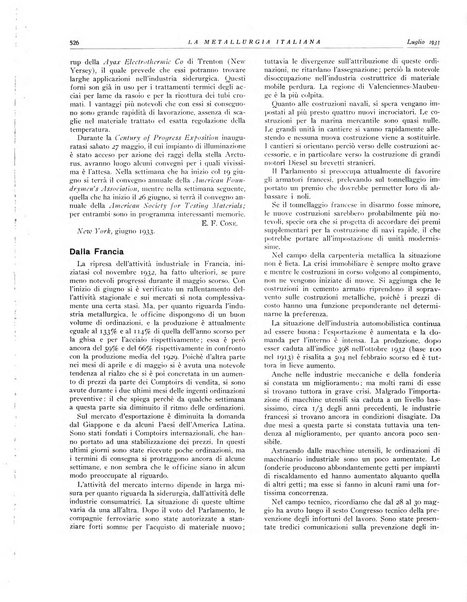 La metallurgia italiana rivista mensile