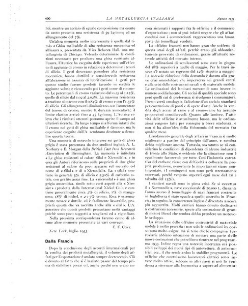 La metallurgia italiana rivista mensile