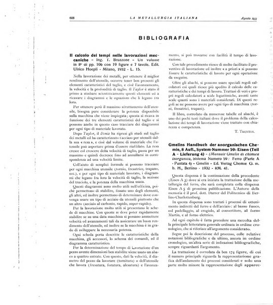 La metallurgia italiana rivista mensile