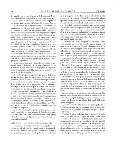 La metallurgia italiana rivista mensile