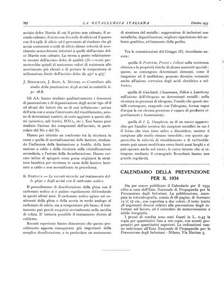 La metallurgia italiana rivista mensile