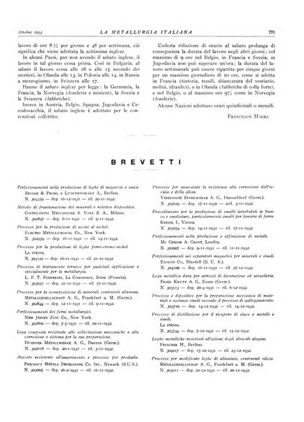 La metallurgia italiana rivista mensile