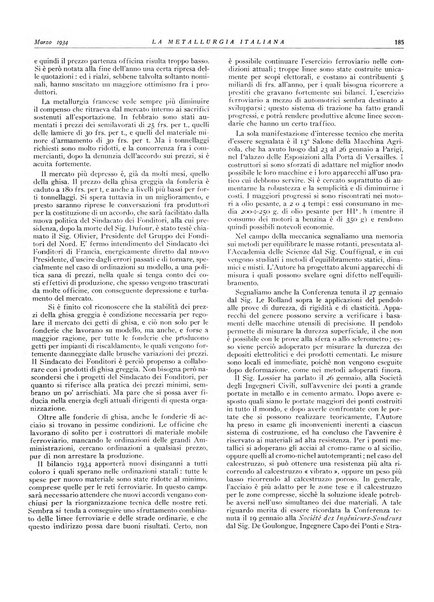 La metallurgia italiana rivista mensile