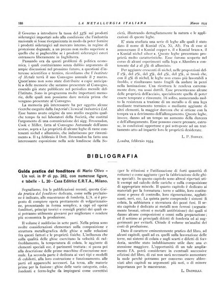 La metallurgia italiana rivista mensile