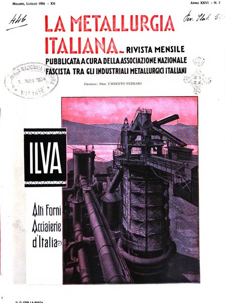 La metallurgia italiana rivista mensile