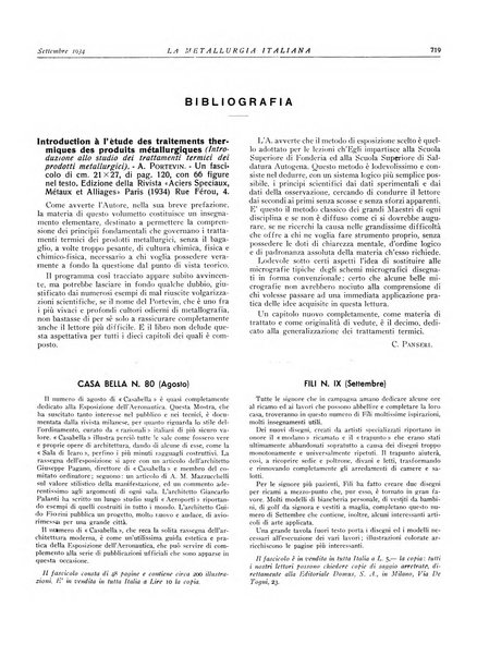 La metallurgia italiana rivista mensile