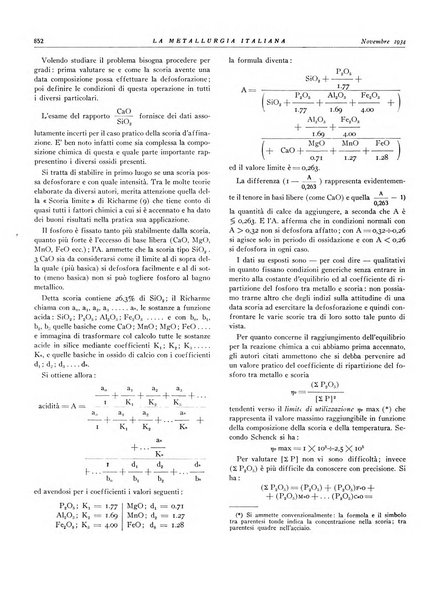 La metallurgia italiana rivista mensile