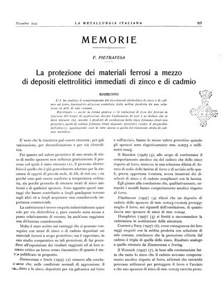 La metallurgia italiana rivista mensile