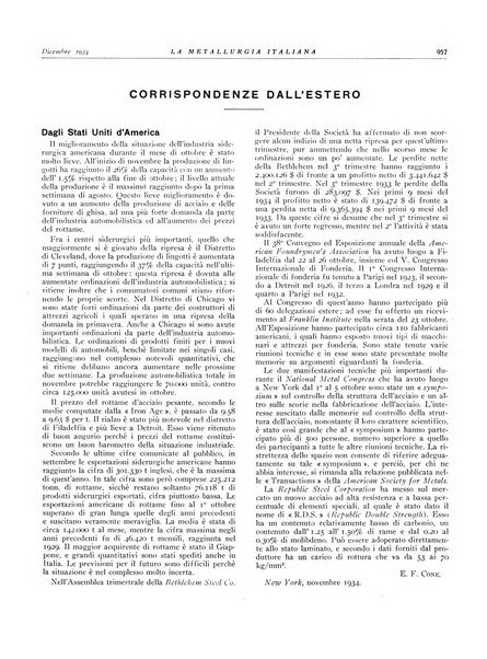 La metallurgia italiana rivista mensile