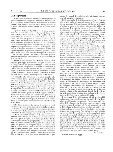 La metallurgia italiana rivista mensile