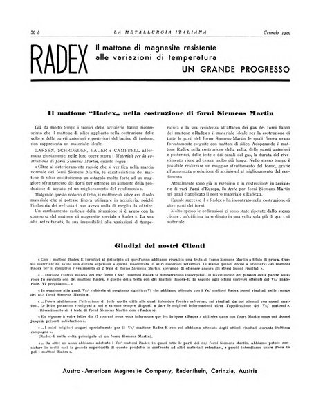 La metallurgia italiana rivista mensile