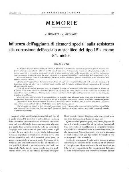 La metallurgia italiana rivista mensile