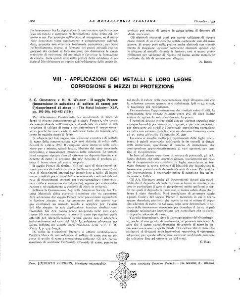 La metallurgia italiana rivista mensile