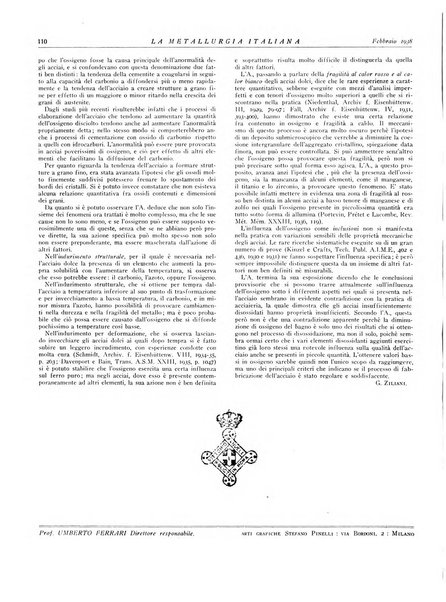 La metallurgia italiana rivista mensile