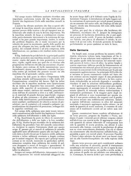 La metallurgia italiana rivista mensile