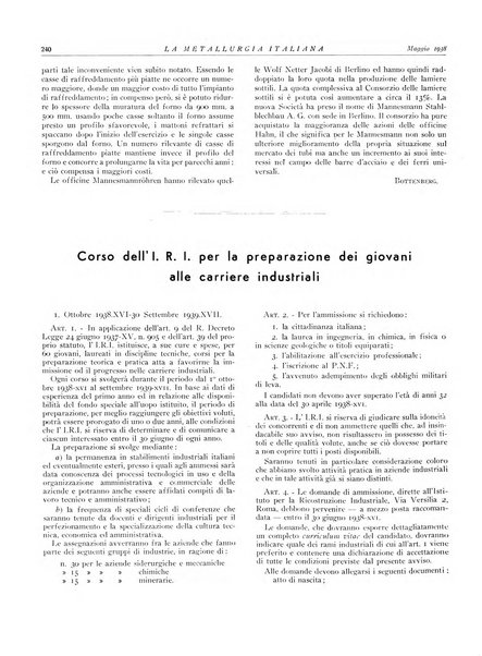 La metallurgia italiana rivista mensile