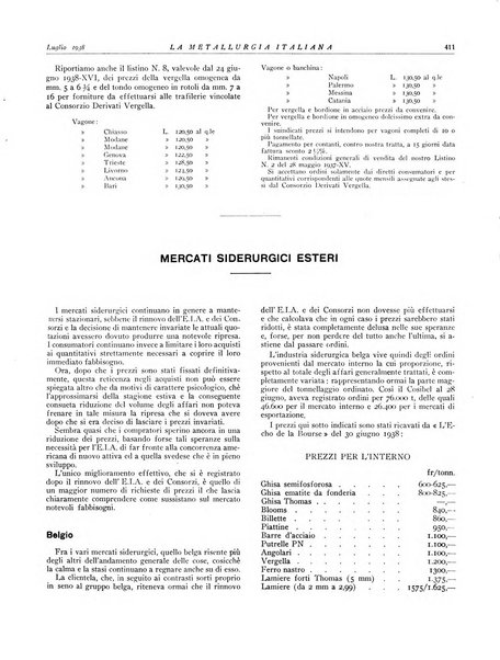 La metallurgia italiana rivista mensile