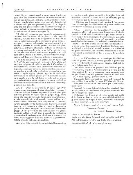 La metallurgia italiana rivista mensile