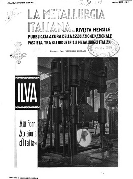 La metallurgia italiana rivista mensile