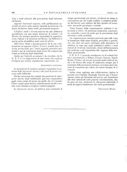 La metallurgia italiana rivista mensile