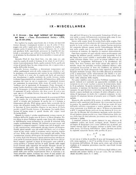 La metallurgia italiana rivista mensile