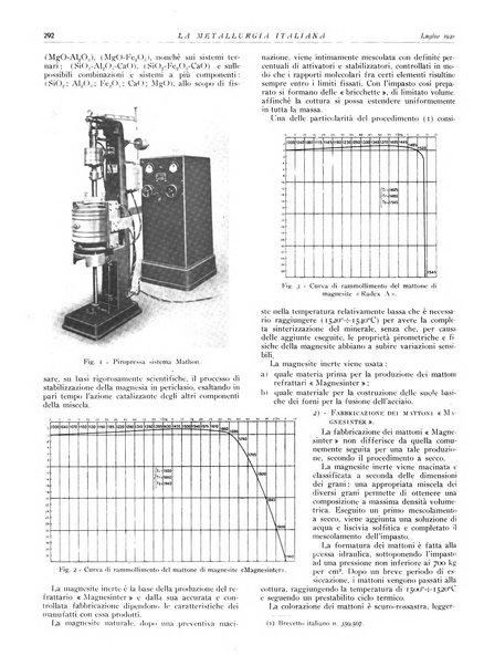 La metallurgia italiana rivista mensile