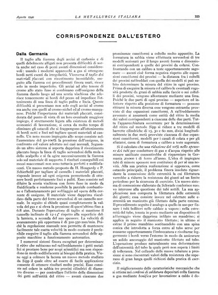 La metallurgia italiana rivista mensile