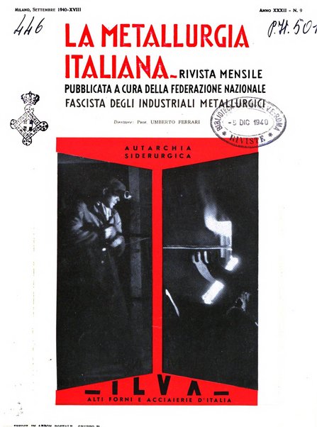 La metallurgia italiana rivista mensile