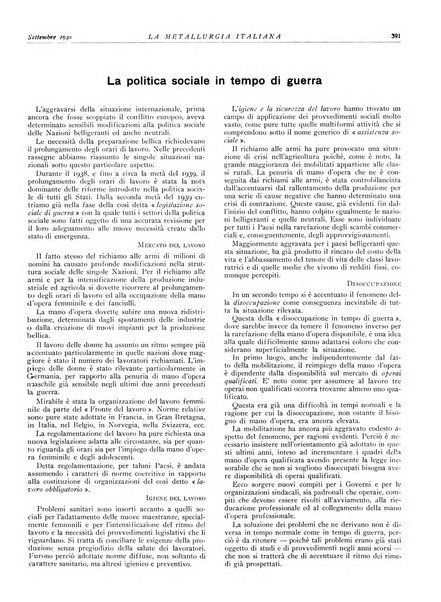 La metallurgia italiana rivista mensile