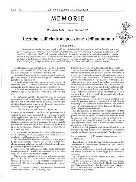 La metallurgia italiana rivista mensile