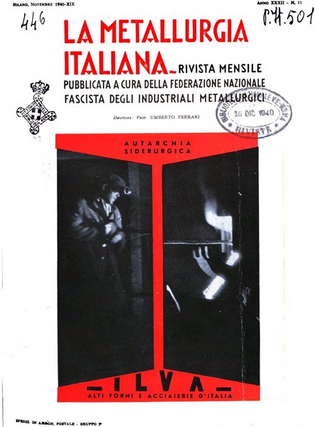 La metallurgia italiana rivista mensile