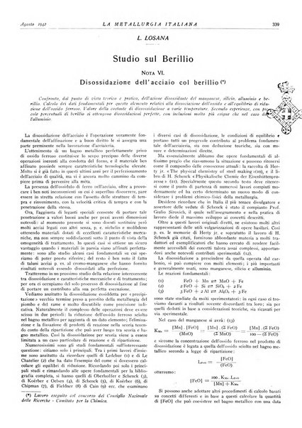 La metallurgia italiana rivista mensile