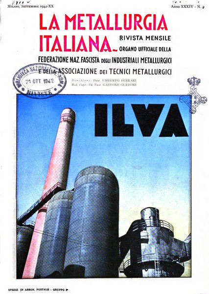 La metallurgia italiana rivista mensile