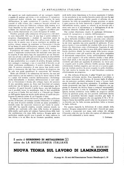 La metallurgia italiana rivista mensile